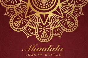 Luxurious mandala pattern background, luxury mandala invitation greeting card design, circular pattern vector design,