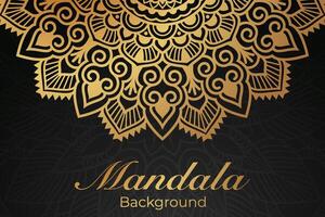 Luxurious mandala pattern background, luxury mandala invitation greeting card design, circular pattern vector design,