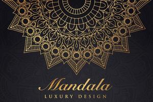 Luxurious mandala pattern background, luxury mandala invitation greeting card design, circular pattern vector design,