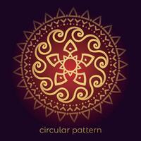 luxury mandala pattern background, circular pattern vector design