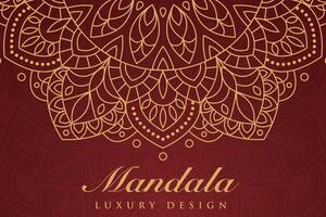 Luxurious mandala pattern background, luxury mandala invitation greeting card design, circular pattern vector design,