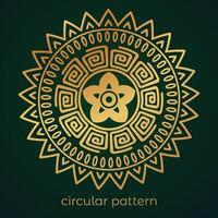 luxury mandala pattern background, circular pattern vector design