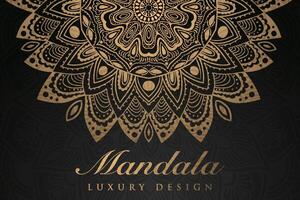 Luxurious mandala pattern background, luxury mandala invitation greeting card design, circular pattern vector design,