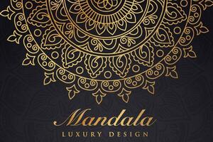 Luxurious mandala pattern background, luxury mandala invitation greeting card design, circular pattern vector design,