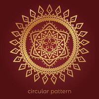 luxury mandala pattern background, circular pattern vector design