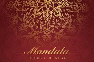 Luxurious mandala pattern background, luxury mandala invitation greeting card design, circular pattern vector design,