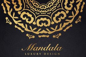 Luxurious mandala pattern background, luxury mandala invitation greeting card design, circular pattern vector design,