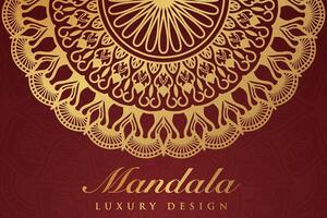 Luxurious mandala pattern background, luxury mandala invitation greeting card design, circular pattern vector design,