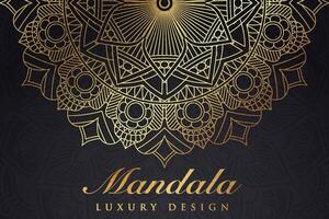 Luxurious mandala pattern background, luxury mandala invitation greeting card design, circular pattern vector design,