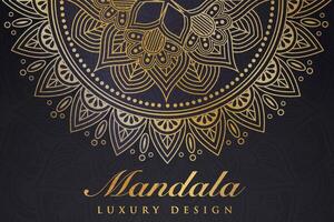 Luxurious mandala pattern background, luxury mandala invitation greeting card design, circular pattern vector design,