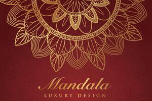 Luxurious mandala pattern background, luxury mandala invitation greeting card design, circular pattern vector design,