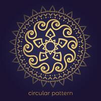 luxury mandala pattern background, circular pattern vector design