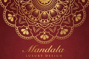 Luxurious mandala pattern background, luxury mandala invitation greeting card design, circular pattern vector design,