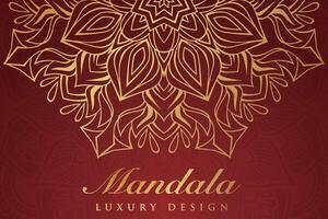 Luxurious mandala pattern background, luxury mandala invitation greeting card design, circular pattern vector design,