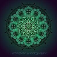 lujo mandala modelo fondo, circular modelo vector diseño