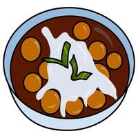 Ramadán iftar comida vector ilustración