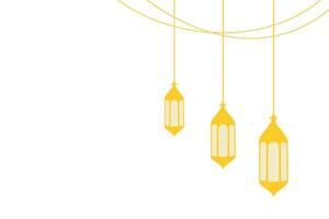 islamic lantern background vector