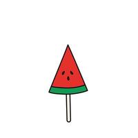 watermelon summer fruit vector illustration