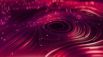 Loop Abstract red round network background video