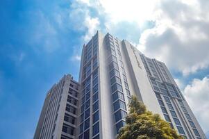 A modern highrise building belonging to the Platinum Hotel on Jalan Tunjungan Surabaya, Indonesia, 2 March 2024. photo