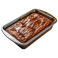 ai gerado Sombrio chocolate tahine Brownie png