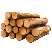 AI generated Cute Pine logs png