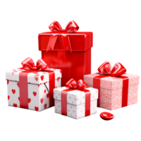 AI generated Valentine cheerful gifts png