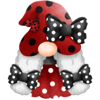 aquarelle coccinelle gnome clipart. png