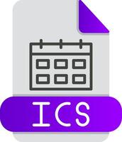 Ics Flat Gradient  Icon vector