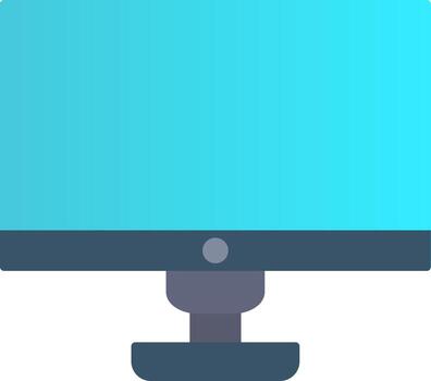 Computer Flat Gradient  Icon vector