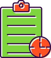 Waiting List Filled  Icon vector