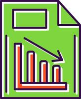 Document Filled  Icon vector