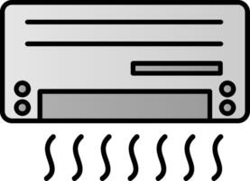 Air Conditioner Line Filled Gradient  Icon vector