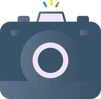 Photo Camera Flat Gradient  Icon vector