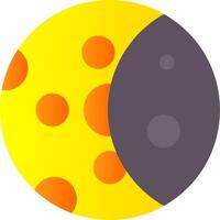 Moon Phase Flat Gradient  Icon vector