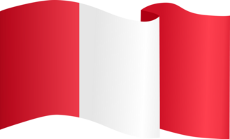 Pérou drapeau vague png