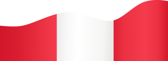 Peru Flagge Welle png