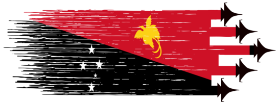 Papua New Guinea flag  military jets png