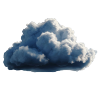 ai generado realista parcialmente nublado clima, mullido nubes en un transparente antecedentes png