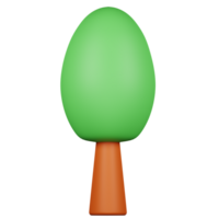 3d realista árbol icono png