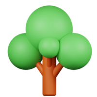 3d réaliste arbre icône png