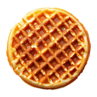 AI generated Belgian waffle isolated on transparent background png