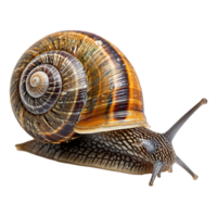 ai generado caracol aislado en transparente antecedentes png