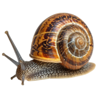 ai generiert Schnecke isoliert auf transparent Hintergrund png