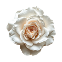 ai généré blanc Rose fleur isolé sur transparent Contexte png