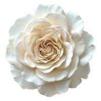 ai generiert Weiß Rose Blume isoliert auf transparent Hintergrund png