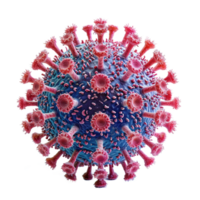 ai genererad virus cell isolerat på transparent bakgrund png