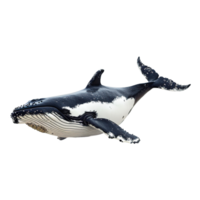 AI generated Whale isolated on transparent background png