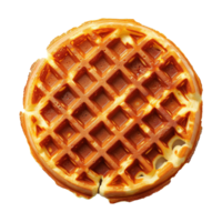 AI generated Belgian waffle isolated on transparent background png