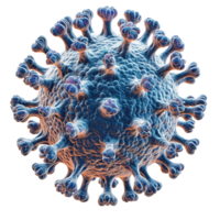 AI generated Virus cell isolated on transparent background png